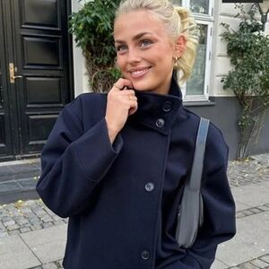 Rosalia peacoat, Navy, size Large